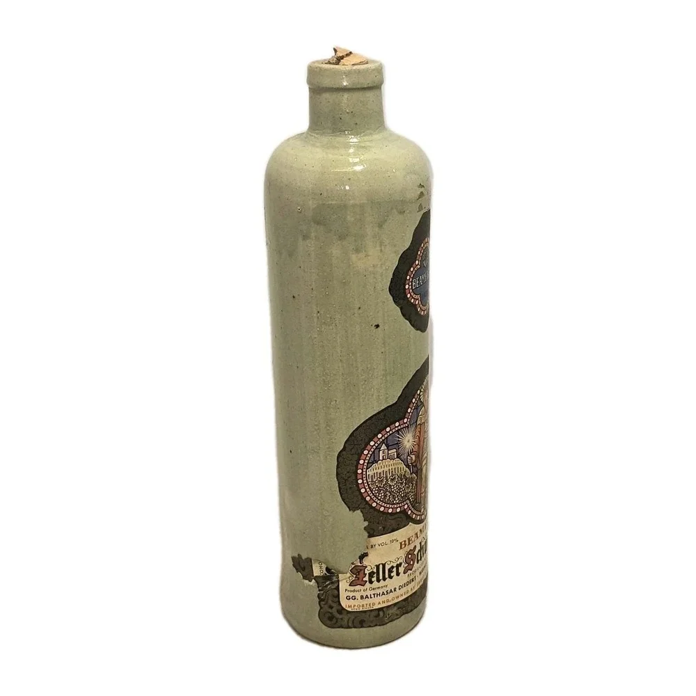 Beam‎ Meister Delft Schwarz Katz Stoneware Bottle 1960s 70s Vintage EUC 🍶